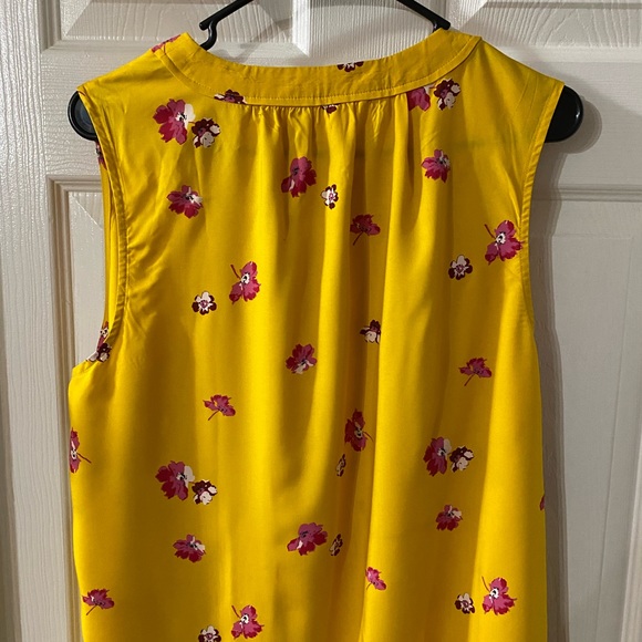NWT OLD NAVY YELLOW FLORAL PRINT DRESS. Sz XL. - Picture 6 of 8